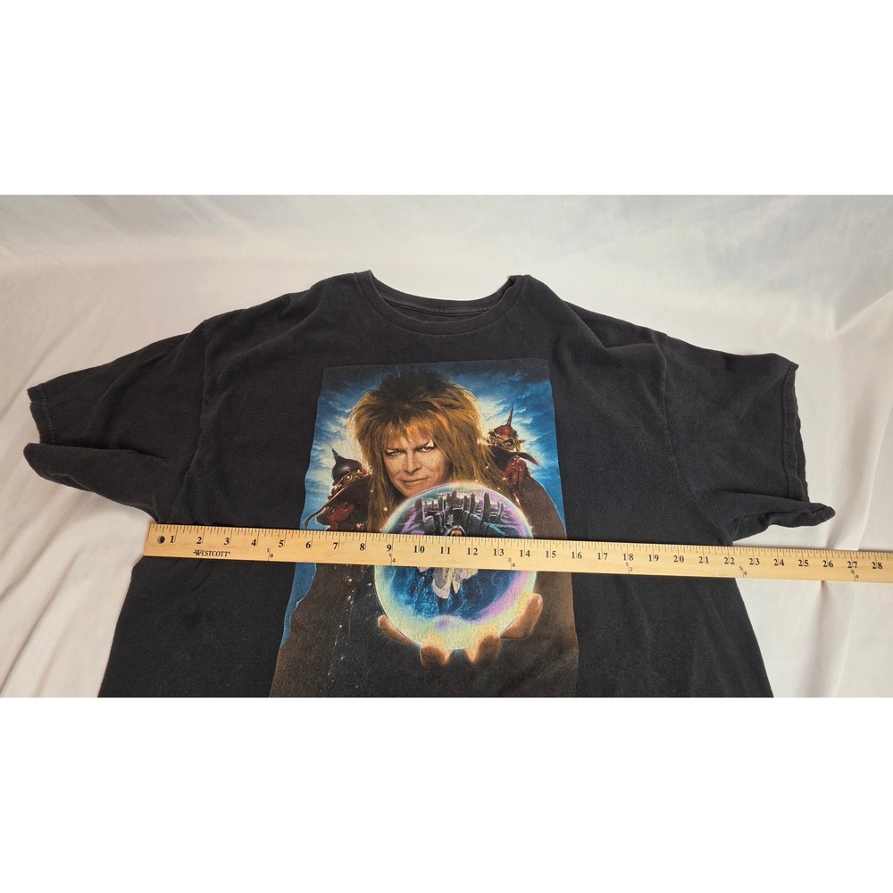 Labyrinth Movie Shirt David Bowie Jareth Goblin King Jim Henson Black Tee XL - Picture 4 of 5